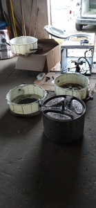 Photo de galerie - Remplacement de la demi cuve arrière d'un lave linge LG 