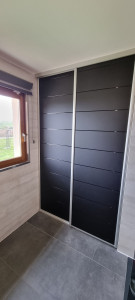 Photo de galerie - Installation des portes coulissante 