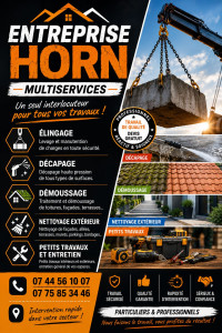 Photo de galerie - Bonjour mon mari vous propose ces services 
il est auto entrepreneur 
multiservices 