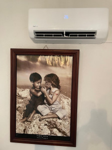 Photo de galerie - Pose d’une climatisation 2,5kw Cool Smart 