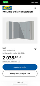 Photo de galerie - Pax dressing IKEA 