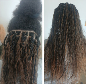 Photo de galerie - Coiffure pour cheveux afro : résultat très satisfaisant. 