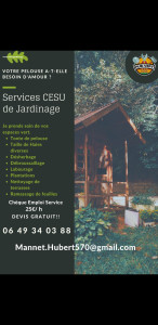 Photo de galerie - Service CESU de jardinage 