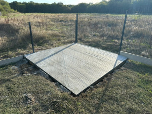 Photo de galerie - Dalle béton pour cabanon 