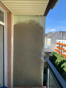 Photo de galerie - Réparation mur mise en peinture