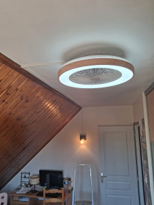 Photo de galerie - Raccordement + installation luminaire 