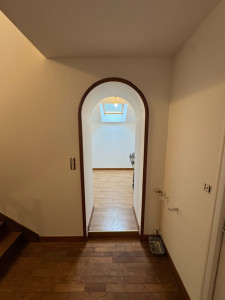 Photo de galerie - Pose de toile lisse et mise en peinture 