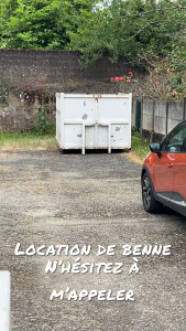 Photo de galerie - Location de benne pour évacuation déchets verts, déchets en tout genre et gravat