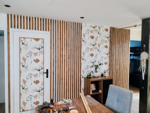 Photo de galerie - Rénovation de murs et de portes intérieures.