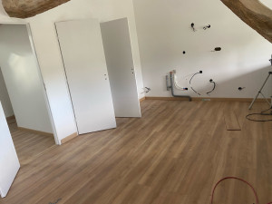 Photo de galerie - Pose placo et penture et parquet 