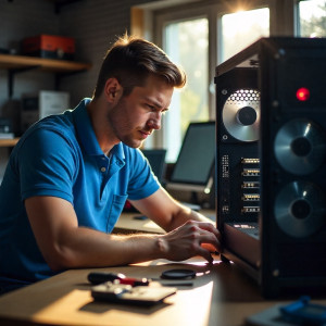 Photo de galerie -  service de dépannage informatique convivial : PC, Windows, Linux et Mac, pour résoudre vos soucis techniques rapidement et en toute simplicité.