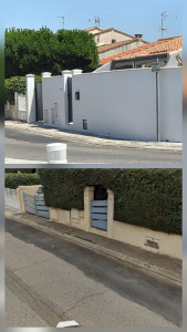 Photo de galerie - Réfection et réalisation d'un mur de clôture  et pose de portail et portillon.