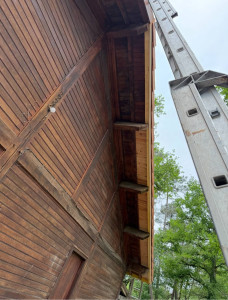 Photo de galerie - Reprise de sous face bois