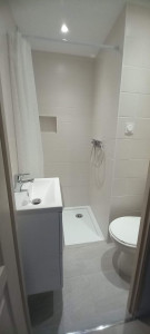 Photo de galerie - Nettoyage d'une salle de bain après départ locataire. 