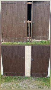 Photo de galerie - Réparation d'une porte de garage sur la commune d'Auros 