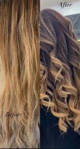 Photo de galerie - Balayage, rattrapage de couleur , patine , coupe , wavy ?