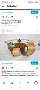 Photo de galerie - Table basse design inspiration méduse 