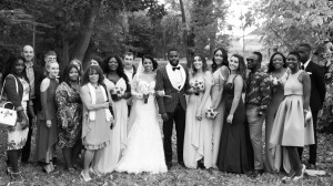 Photo de galerie - Mariage
Noir et blanc 
Photo de groupe avec les mariés 