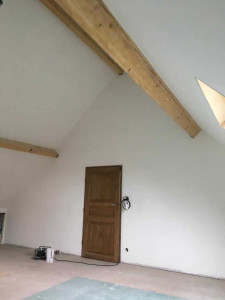 Photo de galerie - Isolation, plâtreries et finitions  de combles .