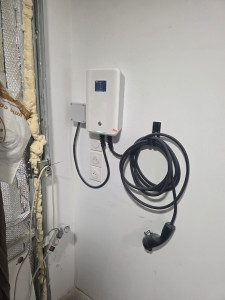Photo de galerie - Installation borne de recharge 7.4kw