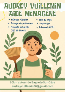 Photo de galerie - Je propose mes services pour vous alléger le quotidien 