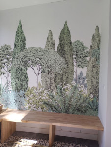Photo de galerie - Pose de tapisserie 