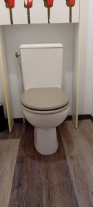 Photo de galerie - Pose d'un toilette