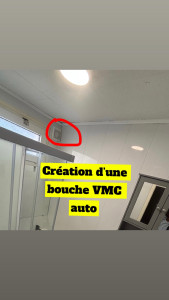 Photo de galerie - Création d’une nouvelle bouche VMC auto  pour RBNB