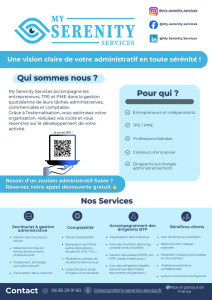 Photo de galerie - Flyer My Serenity Services