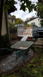 Photo réalisation - Évacuation déchets - Gravats - Jean Sebastien M. - Saint-Cyr-sur-Loire (De Gaulle-Ménardière) : Débarrasser des gravats. 