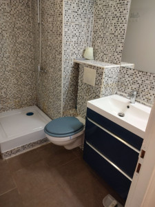 Photo de galerie - Changement bac à douche et meuble vasque