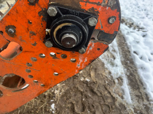 Photo de galerie - échange palier sur machine agricole 