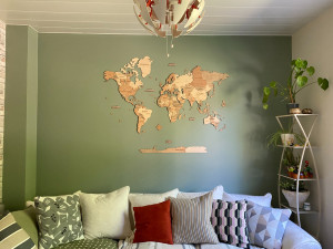 Photo de galerie - Peinture et pose de decor en bois