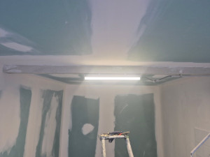 Photo de galerie - Pose plaque placo plâtre et pose de bandes 