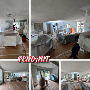 Photo de galerie - Aperçu en cours de réalisation chantier .
Plafond & Murs en peinture .