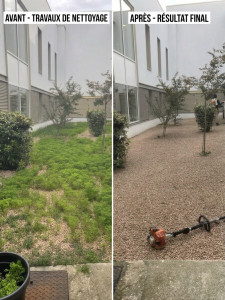 Photo de galerie - Voici le avent après nos passage dans le patio de la clinique monié