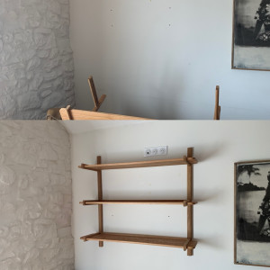 Photo de galerie - Fixer une étagère sur mur placo 