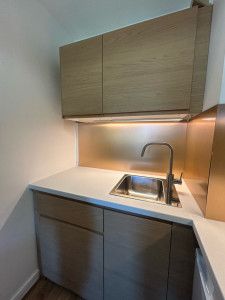 Photo de galerie - Pose de lavabo en plus de la cuisine ikea.