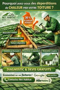 Photo de galerie - Vous avez des pertes de chaleur ? Faites vérifier votre isolation ! Net Habitat à votre service. 