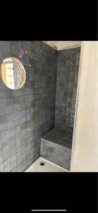 Photo de galerie - Pose mosaic douche hamam