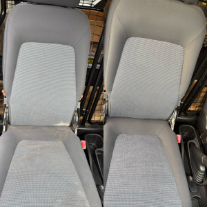 Photo de galerie - Nettoyage du siège de ce Peugeot Bipper