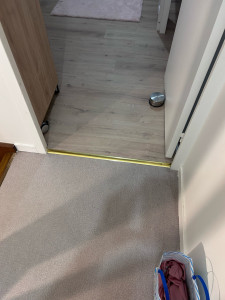 Photo de galerie - Mise en place d’une réglette de parquet 