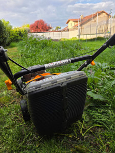 Photo de galerie - Première tonte de l'année avec une herbe bien haute!!