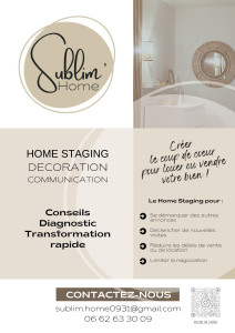 Photo de galerie - Flyer Sublim'Home