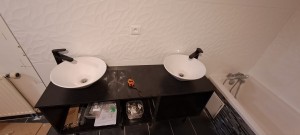Photo de galerie - Installation vasques + raccordement 


