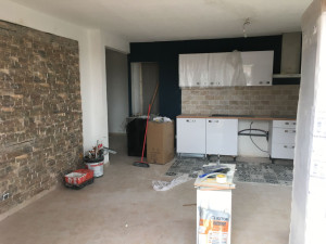 Photo de galerie - Parement pierre et cuisine 