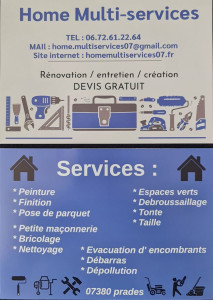 Photo de galerie - Homemultiservices07 