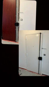 Photo de galerie - Rénovation complète de porte d’entré plus grosse fissure au mur 