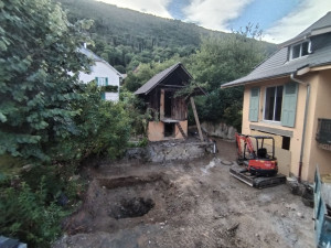 Photo de galerie - Terrassement préparatoire pour terrasse bois 
