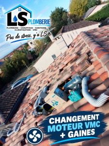 Photo de galerie - Changement Moteur VMC + gaines 